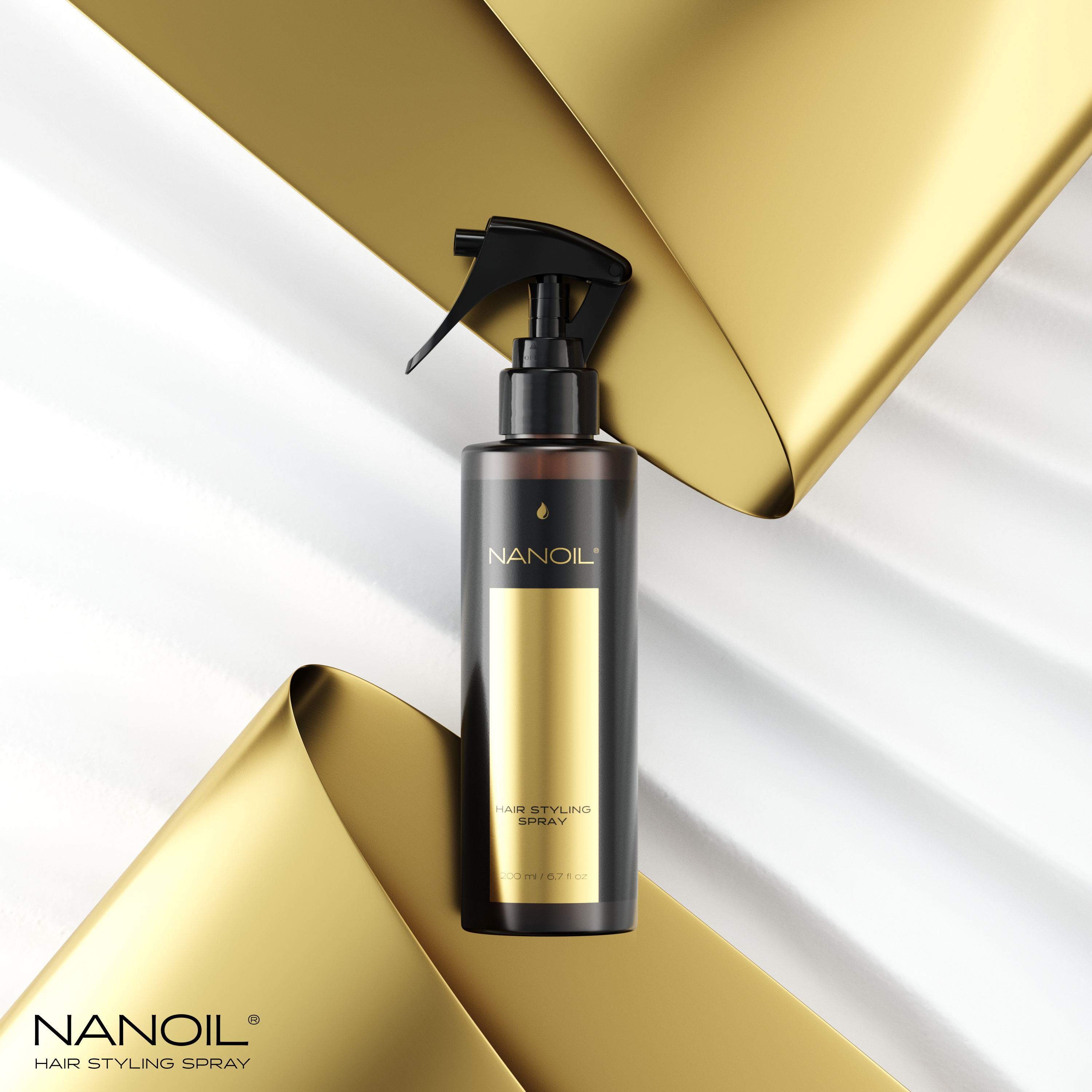 spray do układania włosów Nanoil